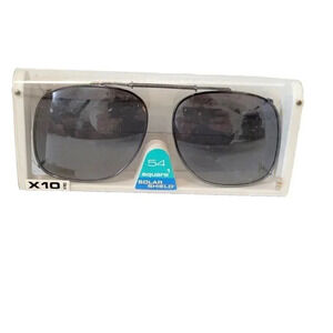 54 Square 1 Sunglasses Solar Shield Clip Ons